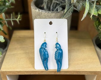 Colorful Hand-Painted Crawfish Earrings