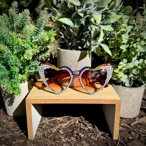 Rainbow  Heart Sunglasses