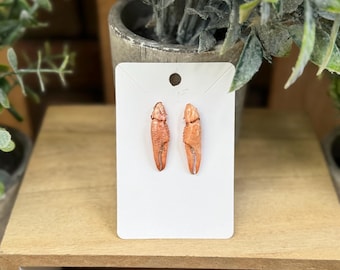Natural Crawfish Earrings