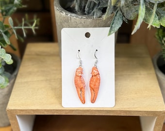 Natural Crawfish Earrings