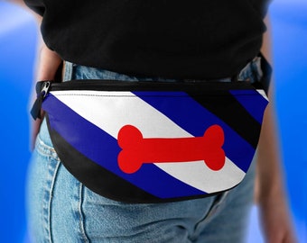 Pup Pride Fanny Pack, Gay Dance Party Shoulder Bag, Poppers and Gear Cruising Accessories
