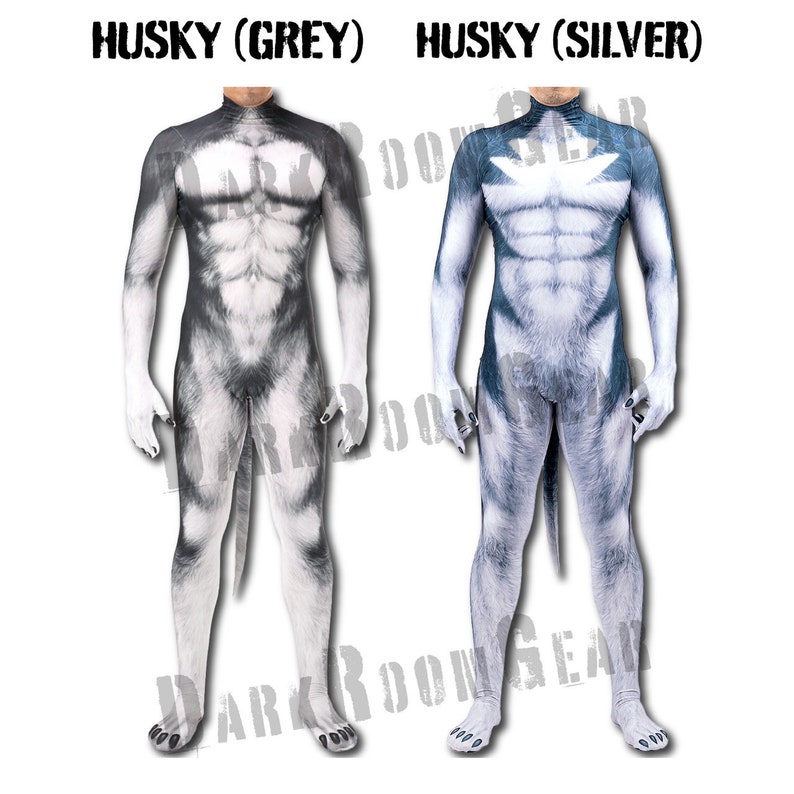 Spandex Pup Suit, Full Cover Dog Bodysuits, Human Puppy Cosplay Costume For Adult Pet Play image 4