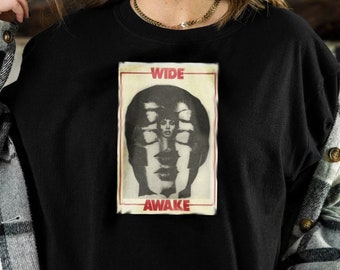 Wide Awake Rave Tshirt, Aesthetic Retro Art Shirt, Grunge Band Shirt