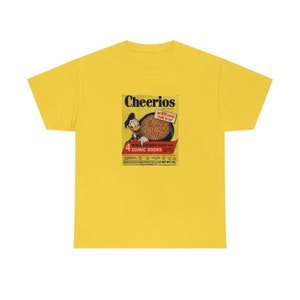 Maglietta vintage Cheerios, camicia retrò estetica, scatola di cereali vintage