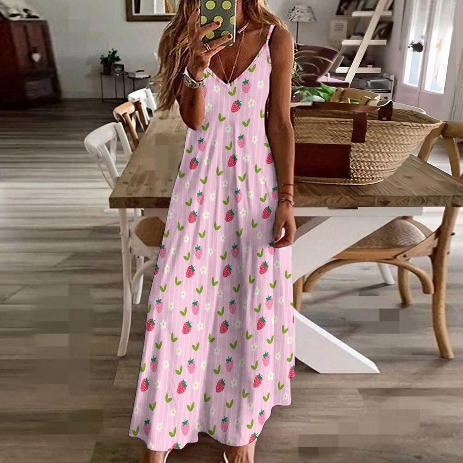 Strawberry Dress Women - Etsy