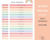Editable Daycare Daily Schedule: Printable Classroom Planner (PDF)