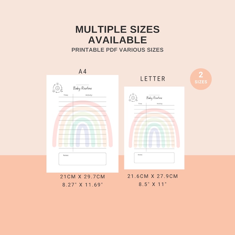 Editable Baby Schedule Template: Printable Infant Routine (PDF) - Etsy