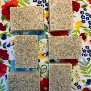 Homemade Natural Goats Milk Base Bar Soap- 6 bars