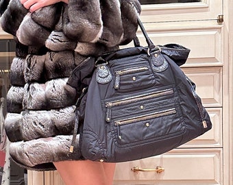 Tods Luxury Nylon and Lizard Bag