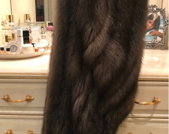 Real Russian Sable Fur Shawl