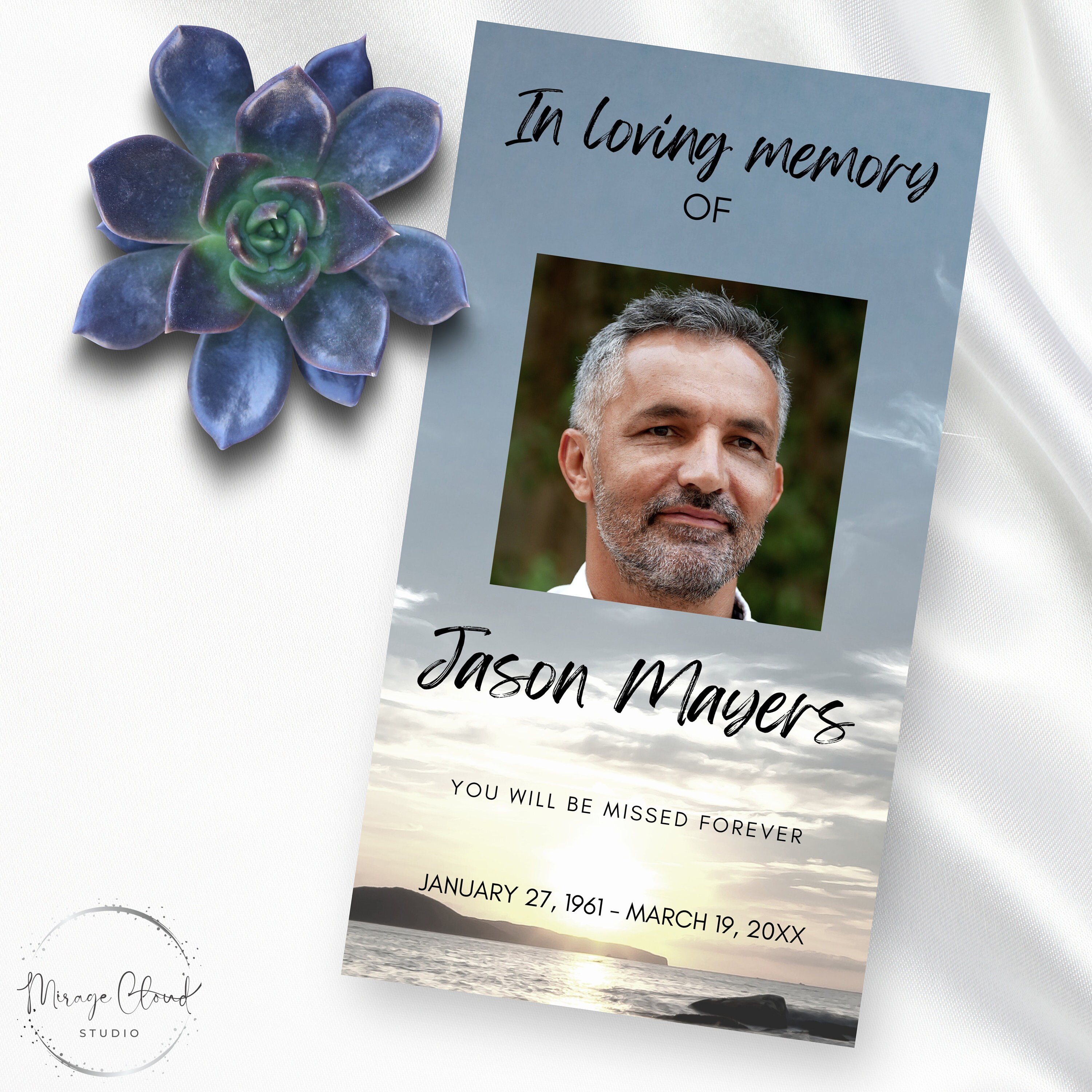 Funeral Prayer Celebrating the Life Prayer Funeral Prayer Card in