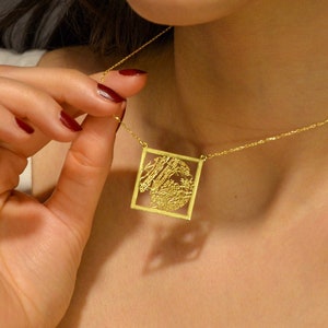Collana Hometown - Regalo estivo - Crea i tuoi gioielli con mappa - Collana City - Ciondolo mappa - Collana Memories - Collana Your Place