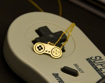 Old School Gamer Necklace - Summer Sale - Gamer Gift - Gamer Necklace - Game Console Charm - 90's gamers - Game Controller Necklace