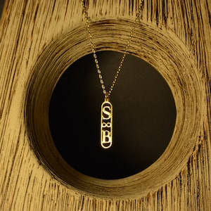 Colar com duas iniciais - Liquidação de verão - Colar personalizado - Colar com duas letras de amor - Colar com duas letras - Presente para ela