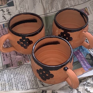 Traditional Moroccan clay cups.