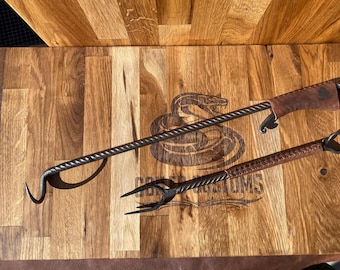 Steak flipper and BBQ fork
