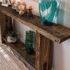 Rustic Reclaimed Wood Bench, Farmhouse Solid Wood Entryway Bench ...
