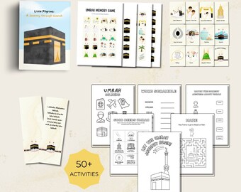 Umrah Activity Bundle, Muslim Kids Games, Islamic Activities (PDF)