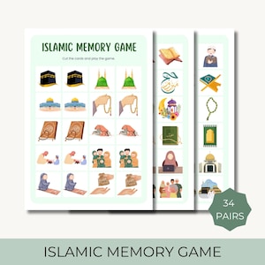 Islamische Aktivität Memory Spiel, Kleinkind Aktivität Islam, Islamische Aktivitäten, Islam Kleinkind Aktivität, Aktivität Islam, Islamisches Spiel, Muslimisches Kind