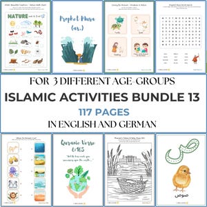 Educational Islamic Worksheets,Eid Gift for Kids,Coloring Book for Muslim,Islamic Learning,Muslim Kid Activity Book,Islamic Printables,Quran
