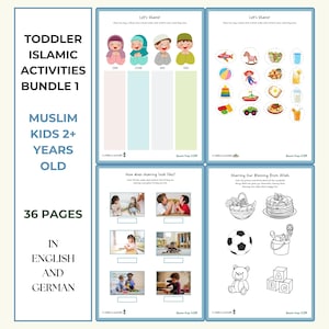 Little Islamic Book,Early Islamic Learning,Islamic Homeschool Activity,Muslim Toddler Binder Worksheet - PDF, Muslim Kid,Arabic Letters
