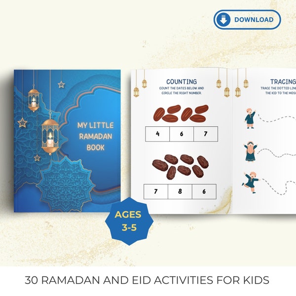 Libro de actividades de Ramadán, Niño de Ramadán, Niños de Ramadán imprimibles, Actividades de Eid, Actividades de Eid Fitr, Juego de Ramadán, Libro de actividades islámicas