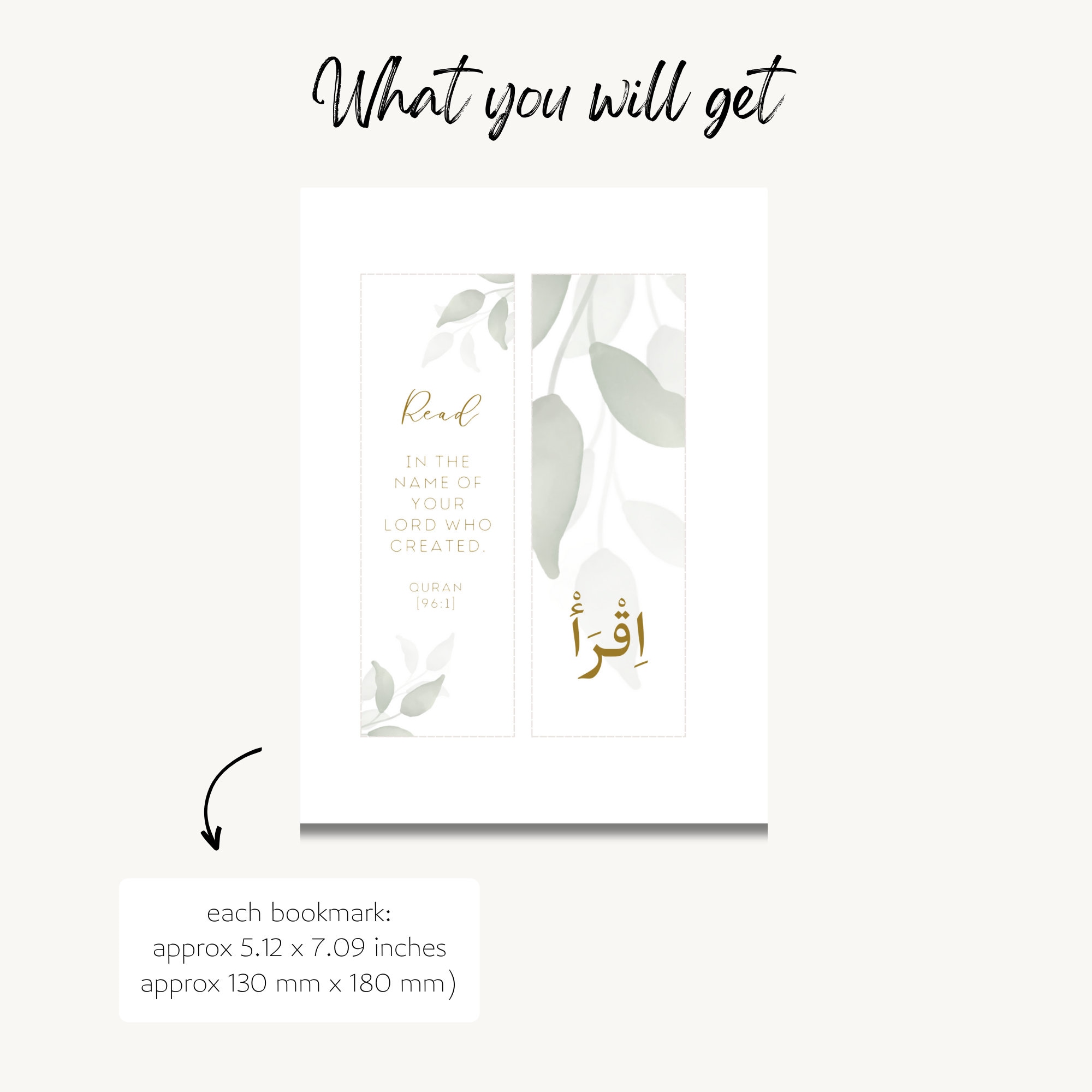 6 Islamic Bookmarks Set, Quranic Bookmark, Bookmark Ramadan, Bookmark ...