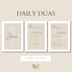 Cartes Dua, Cartes Dua quotidiennes, Cartes Dhikr, Livre Dua, Ensembles Dua, Duas quotidiens islamiques imprimables, Cartes Dua PDF, Carte Dua musulmane, Duas musulmans, Dua