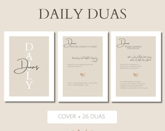 Tarjetas Dua, Tarjetas Dua Diarias, Tarjetas Dhikr, Libro Dua, Conjuntos Dua, Duas Diarias Imprimibles Islámicas, Tarjetas Dua PDF, Tarjeta Dua Musulmana, Duas Musulmanas, Dua