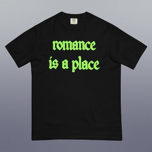 Fontaines DC Band - Romance is a Place Black Heavyweight Shirt