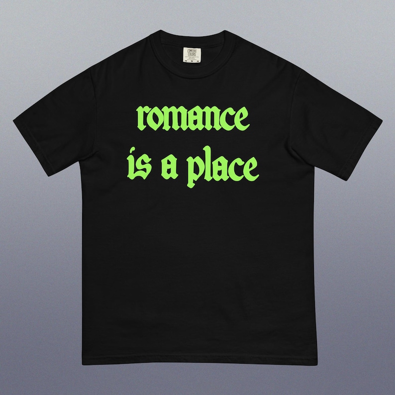 Fontaines DC Band - Romance is a Place Black Heavyweight Shirt