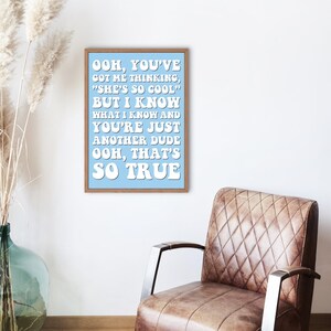 Gracie Abrams "that's so True" Lyric Print Poster - Digital Download