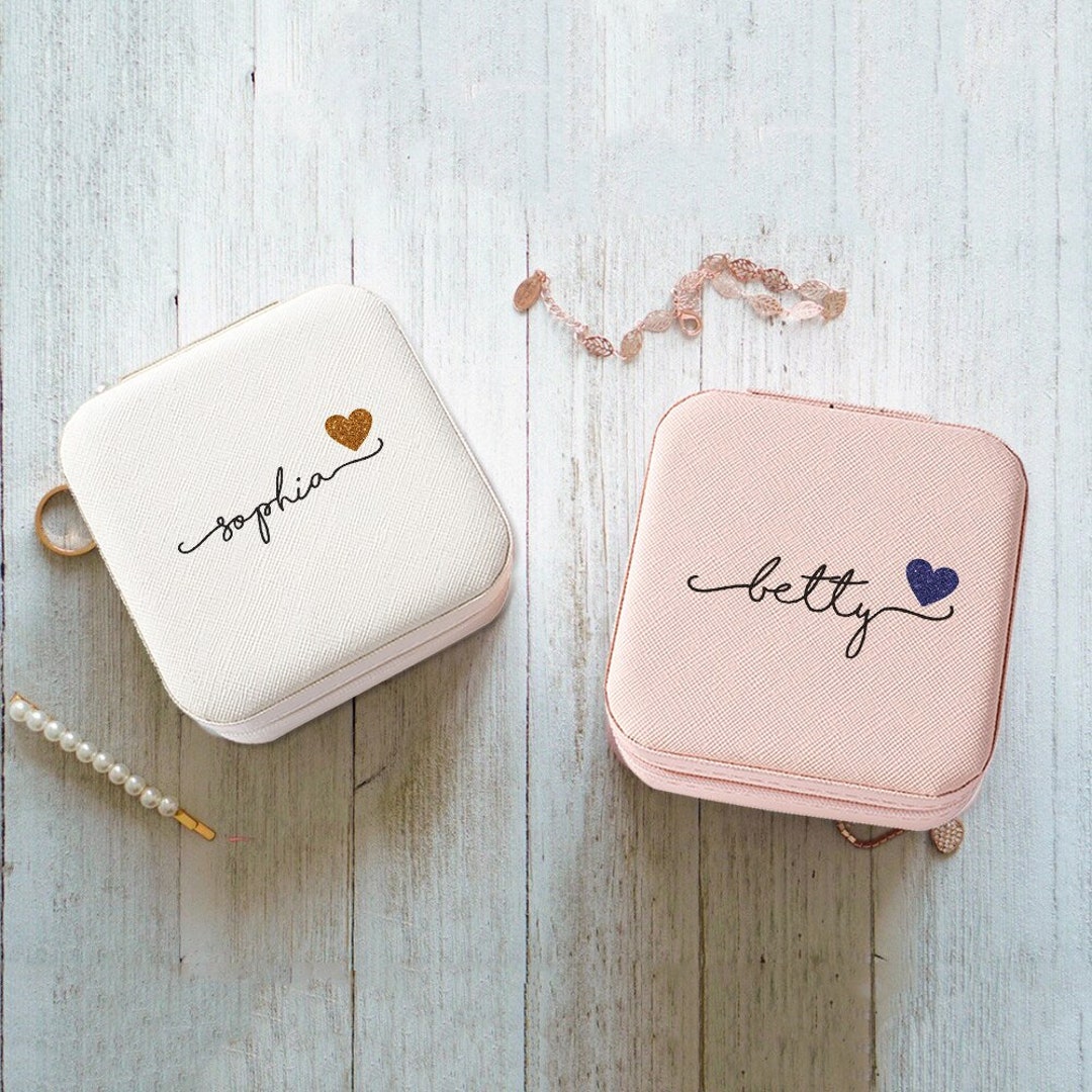 Personalized Jewellery Box Pink, Girls Jewelry Box Personalised Gift