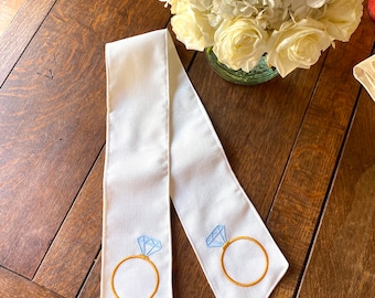 Engagment Ring Wreath Sash