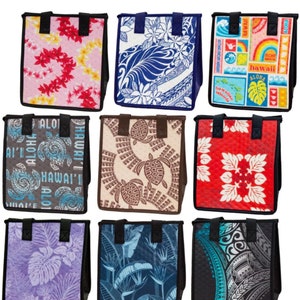 Petit sac isotherme réutilisable - Inspiration chaud ou froid d'Hawaï