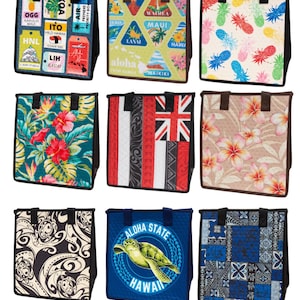 Medium/Small Resuable Insulated Bag - Hot or Cold Hawaii Inspired