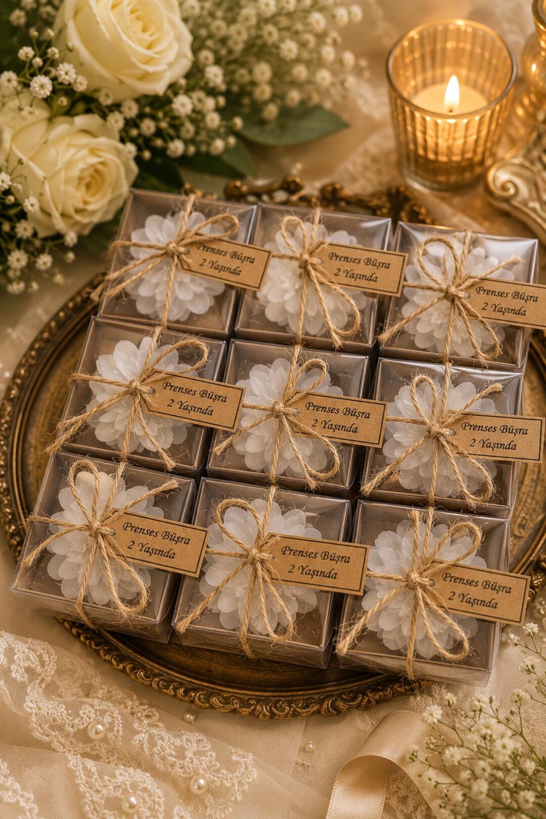 Lotus Flower Wedding Favors for Guests, Bridal Shower Gift, Henna ...