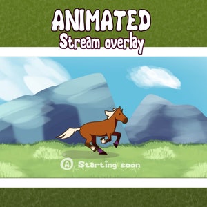 The legend of Zelda animated stream starting soon for twitch and YouTube, breath of the wild, tears of the kingdom, horses, Epona