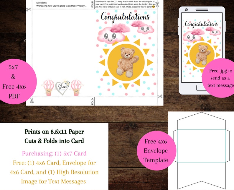Printable Greeting Card Instant Download - Etsy