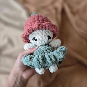 Flower Fairy Plushy | Garden Sprite | Crochet Doll | Fairy | Pixie | Nursery Decor | Baby Gifts