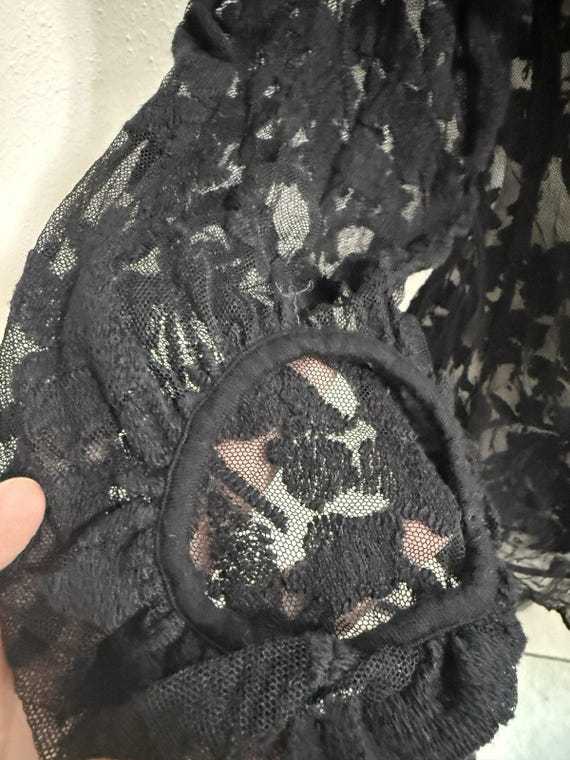 Grace Elements Sheer Mesh Blouse Pullover Top M B… - image 3