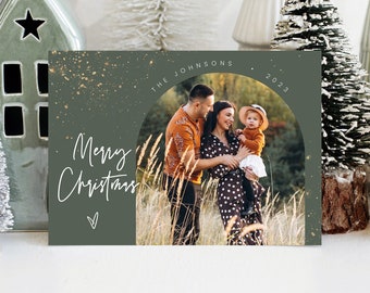 Christmas Cards Custom Photo Christmas Cards Printable Christmas Cards Digital Christmas Cards Arch Christmas Cards Template 2 Photo CC103