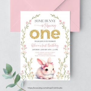 Carte d'anniversaire modifiable « Lapin est un lapin », Invitation d'anniversaire de lapin, Invitation de Pâques, Invitation d'anniversaire, Invitation numérique BU03
