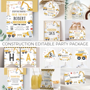 EDITIERBARE Konstruktion Geburtstagspaket Konstruktion Gastgeschenke Konstruktion Geburtstagsparty Konstruktion Partydekorationen C001