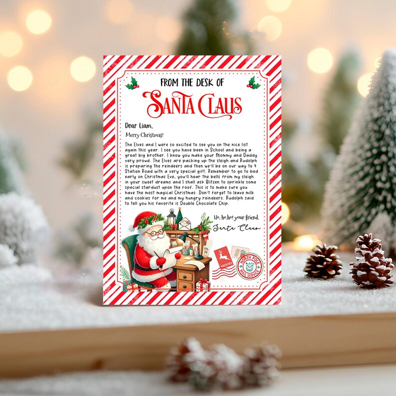 Editable Letter From Santa, Santa Letter, Elf Arrival Letter, Elf ...