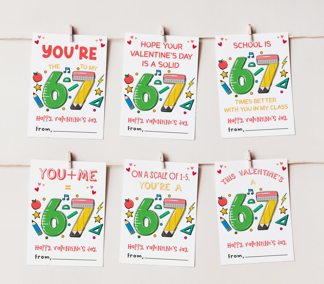 Instant Download 67 Slang Valentine Cards for Kids Funny Classroom ...