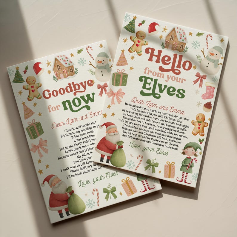 Editable Elf Kit Welcome Elf Letter Goodbye Elf Letter Elf Kits Elf ...