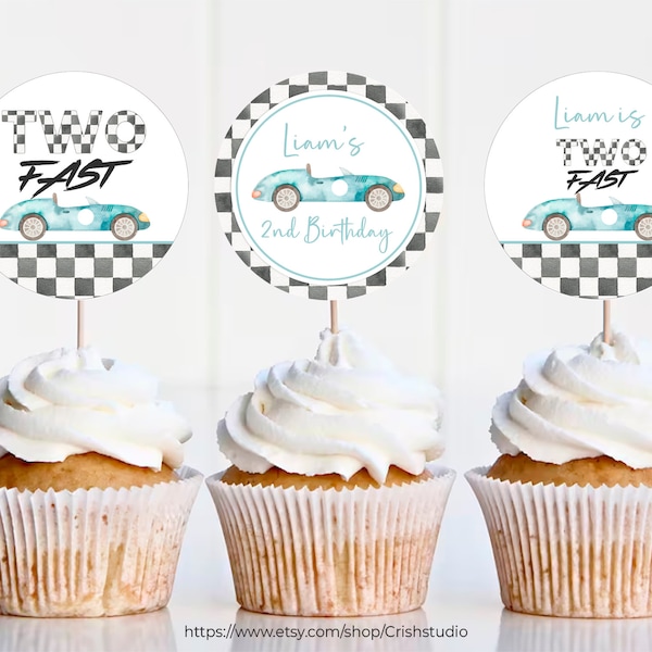 Cars Cupcake Toppers - Etsy