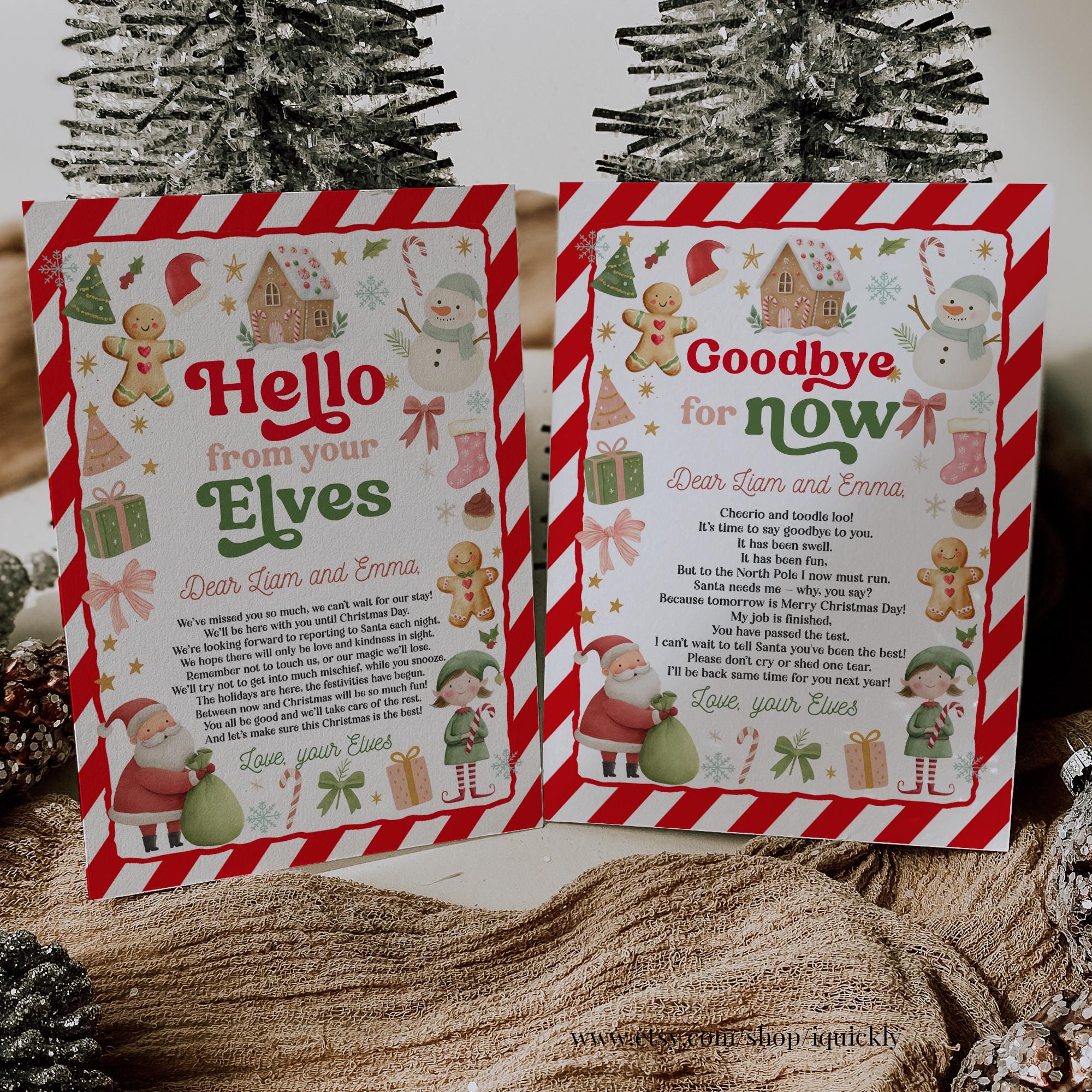 Editable Elf Kit Welcome Elf Letter Goodbye Elf Letter Elf Kits Elf ...