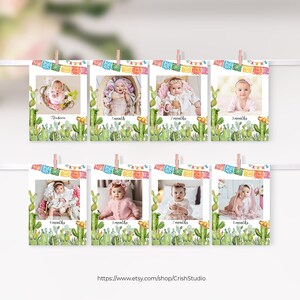 EDITABLE First Fiestat Monthly Photo Banner Birthday Banner First Fiesta Fiesta Party Fiesta 1st Birthday First Birthday FT101
